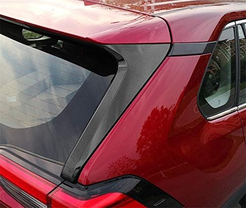 Genetik Winiory Dış Arka Kuyruk Arka Kuyruk Pencere Spoiler Üçgen Kalıp Kapak Trim 2 adet/takım Toyota RAV4 2019-2020 ıçin