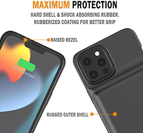 ıphone 13 için Pro Max Pil Kutusu, Idealforce 4800 mAh Destek SYNC Veri Harici Yedekleme Taşınabilir Paketi pil şarj cihazı