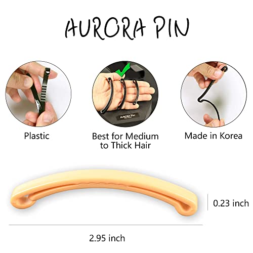 Aurora Pin Saç Tokalarım Klipler Set-Orta Plastik Kubbe Şekillendirici Aksesuarları-Dekoratif Kelepçeler İçin Yarım Updo &