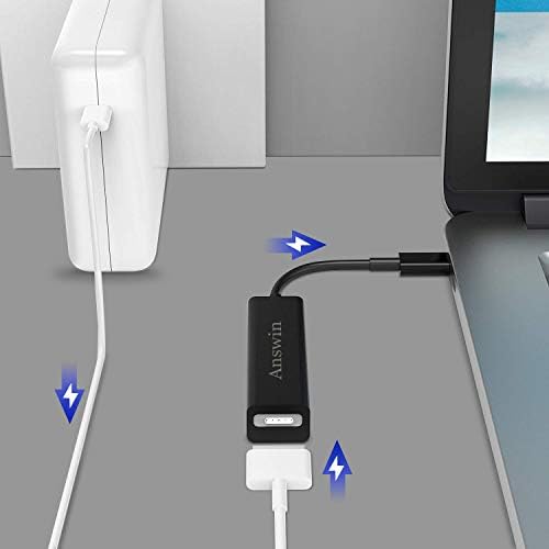 USB C'den Magsafe'e, Answin Magsafe'den USB C Adaptörüne USB-C'den Magsafe'e 1 ve 2 Manyetik T-Ucu / L-Ucu Şarj Konektörü Yeni