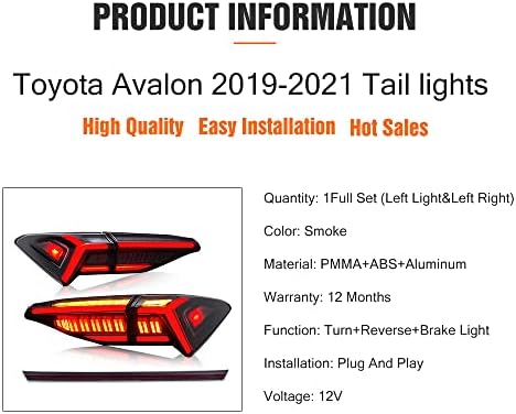 TT-ABC park lambaları Toyota Avalon 2019 ıçin 2020 2021 LED DRL Modifiye Lamba araba ışık Meclisi (DUMAN-Spoiler ışıkları ıle)
