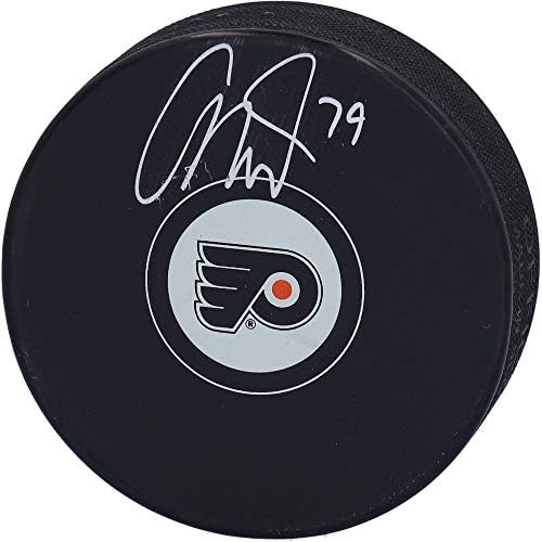 Carter Hart Philadelphia Flyers İmzalı Hokey Diski-İmzalı NHL Diskleri