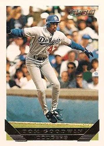 1993 Topps Altın Beyzbol 228 Tom Goodwin Los Angeles Dodgers Topps Şirketinden Resmi MLB Ticaret Kartı