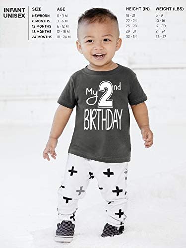 Aiden's Corner Boy Girl My 2nd Birthday Tişörtleri-El Yapımı İkinci Doğum Günü Kıyafetleri