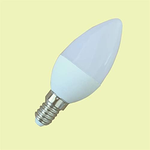 LXIANG Mısır Ampul 10 adet Karartma LED3W Kaplı Plastik Çekme - C37 E14 Mum Lamba Ampul mum ışığı Beyaz Malzeme Afterpeak (Renk: