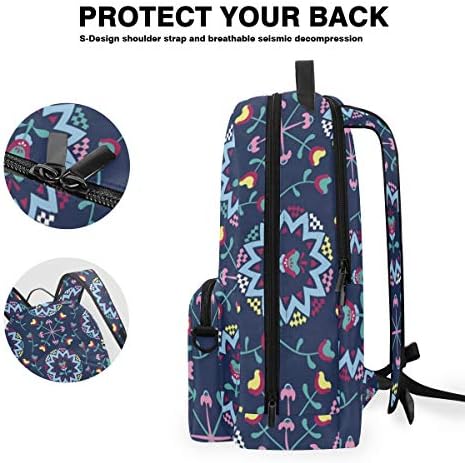 Soyut mavi sanat Bookbag Daybacks öğrenci sırt çantası seyahat genç kız erkek çocuklar için
