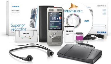 SR Modüllü Speech Exec Pro Dikte ve Transkripsiyon Yazılımı ile Philips DPM-8000DT Dijital Cep Notu