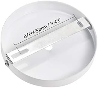 uxcell Retro ışık gölgelik kiti duvar aplik lamba plaka fikstür 120mm 4.7 inç beyaz 3 Adet