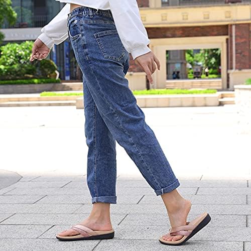 Kadınlar için ortopedik Flip Flop, Düz Ayaklar için Plantar Fasiit Sandalet, Kemer Desteği ile Rahat Kadın Yürüyüş Tanga Sandalet