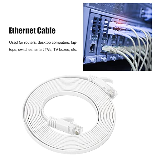 Ethernet Kablosu CAT6 Gigabit Ağ Kablosu PVC 8 Çekirdekli Bükümlü Çift Ağ Jumper Düz Bakır Tel Malzemeleri 10 Gbps 600 MHz