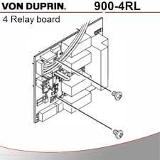 Von Duprin 900-4R-FA 4 Röle Çıkış Kartı w/ Yangın Alarm Rölesi