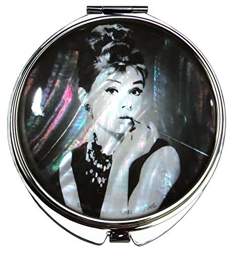 MADDesign Sedef Audrey Hepburn Kompakt Ayna Katlanır Büyüteç Siyah