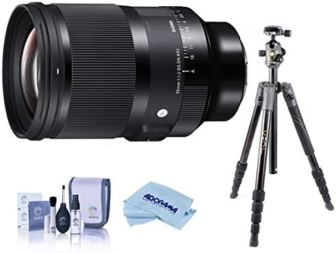 Sigma 35mm f / 1.2 DG DN Sanat Lens için Sony E, Vanguard VEO 2 Alüminyum Tripod ile Paket