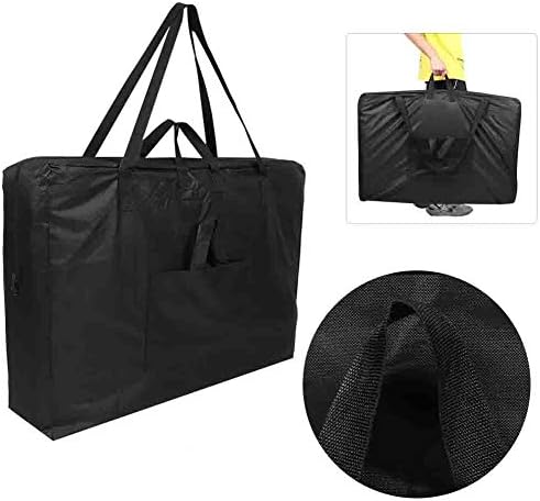 GOTOTOP Profesyonel Taşınabilir Spa Masaları masaj yatağı Taşıma Çantası omuzdan askili çanta,36. 2x24. 4 inç, Siyah