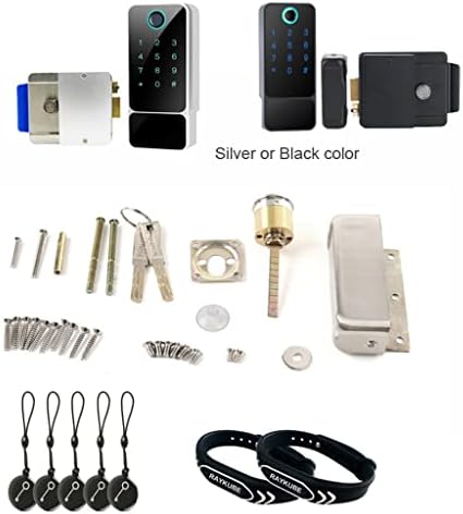 Kapı Kilidi Parmak İzi Kapı Kilidi Açık Kapı Bluetooth TT Kilidi WiFi Şifre IC Kart Anahtarsız Giriş Elektronik Kilit (Renk: