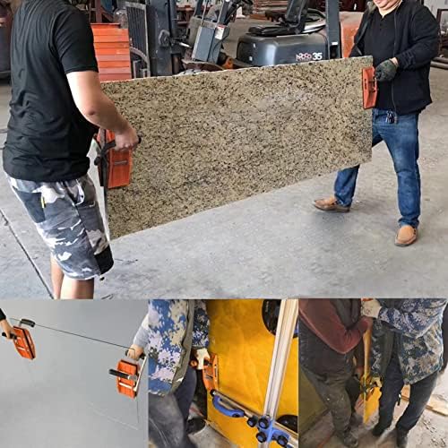 SDRTOP 2 ADET Çift Elle Taş Taşıma Kelepçeleri Granit Panel Taşıyıcılar Kaldırma Araçları Kaldırma Kuvars Tezgahları Levhalar