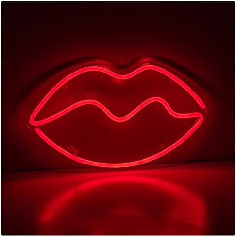 YEHEİ seksi Kırmızı dudaklar Neon burcu, parti Malzemeleri için LED Neon ışık, kız odası dekorasyon aksesuarı, sanat duvar