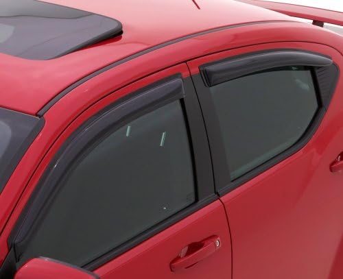 Otomatik Ventshade AVS 94534 Orijinal Ventvisor Yan Pencere Saptırıcı Koyu Duman, 4 Parça Set 2013-2018 Hyundai Santa Fe için