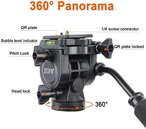 JEIFN Q580 65.7 kamera tripodu, hafif Seyahat Alüminyum Alaşım Taşınabilir kamera standı Monopod Evrensel Telefon Dağı ve Taşıma