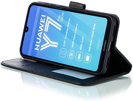 HiCASE Pro Kılıf ıçin Huawei Y7 (2019), Premium PU deri cüzdan kılıf telefon kılıfı ıle Kredi Kartı KIMLIK kart tutucu