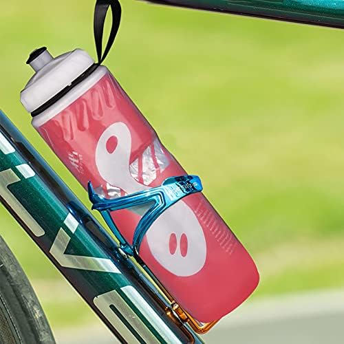 Koşu, Bisiklet, Kamp, Yürüyüş, Doğa Sporları için Saplı BPA İçermeyen Spor Su Şişesi Sıkma Şişesi (Kırmızı)