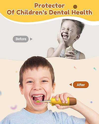 BEBİRDPRO IPX7 Çocuk Diş Fırçaları ile Akıllı Zamanlama, Çocuklar Elektrikli Diş Fırçaları için 2-12 Yaşında, üç Frekansları