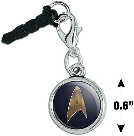 Star Trek keşif Delta kalkanı cep telefonu kulaklık jakı çekicilik iPhone iPod Galaxy için uygun