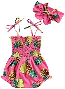 Yenidoğan Bebek Bebek Kız Düz Renk Romper Bodysuit Çiçek Kapalı Omuz Romper ile Kafa Bandı Kıyafetler