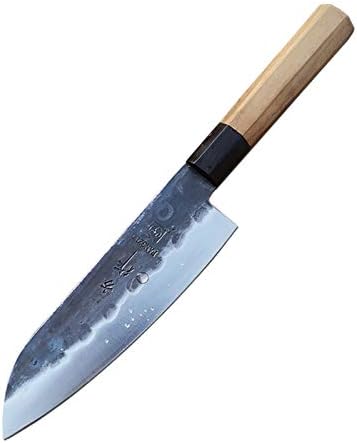 Mutfak bıçağı El Yapımı Santoku 0 7 inç 3 Katmanlar Japon Yüksek Karbon Bıçak Şef Mutfak 0 Profesyonel Pişirme Dilimleme Araçları