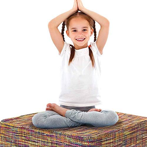 eLuxurySupply Kare Yer Minderi-Çocuklar veya Yetişkinler için 8 İnç Kalınlığında Peluş Köpük Koltuk-Okuma, Meditasyon, Oturma
