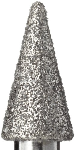 Brasseler NE-023 2.3 mm Orta Elmas Kum İğne Bur ile 3/32 Paslanmaz Çelik Mil