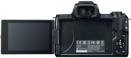 Canon EOS M50 aynasız dijital fotoğraf makinesi ile 15-45mm Lens ( Siyah) + Pixibytes paket