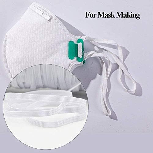 HOHO Beyaz 100 Metre Elastik Bantlar Dikiş için Beyaz Elastik Kordon halat Dize DIY Maskeleri için Ağır Streç Yüksek Elastikiyet