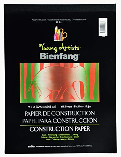 Bienfang Genç Sanatçılar İnşaat Kağıdı, 96 Yaprak, 9 inç x 12 inç