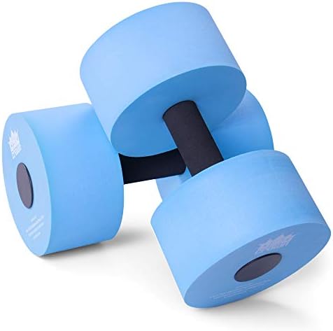 Aqua Dambıl İki Paket / Köpük Direnci Fitness Ekipmanları / Düşük Etkili Egzersiz Ağırlığı Aksesuarı / Su Aerobiği ve Yüzme