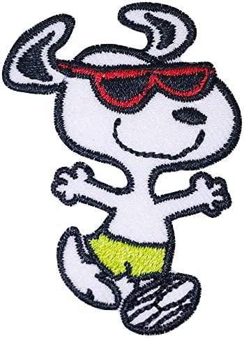 Octory Yaz Snoopy Demir On Patch İşlemeli Yama Testere On / Demir On Aplike için Kot, Şapka, Çanta