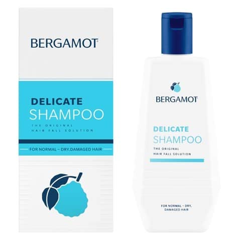BERGAMOT Normal ve Kuru/Hasar Görmüş Saçlar için Orijinal Narin Şampuan 10.48 Fl Oz. (4 Paket)