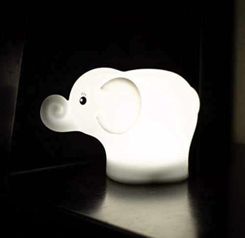 LumiPet Elephant Çocuk Gece Lambası, Bebek ve Yürümeye Başlayan Çocuk için Sarılabilir Kreş Işığı, Silikon LED Lamba, Uzaktan