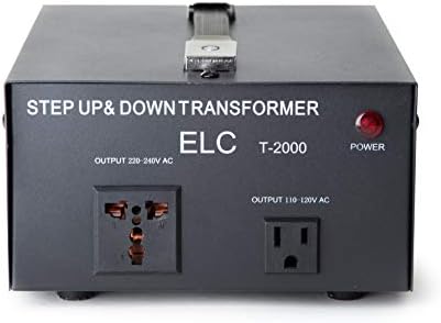 ELC T-2000 2000 watt Gerilim Dönüştürücü Trafo-Adım Yukarı / Aşağı-110V / 220V-Devre Kesici Koruması [3 Yıl Garanti]