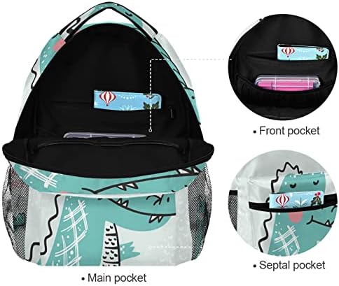 Sırt çantaları sevimli Timsah yeşil okul rahat seyahat Sırt Çantası bebek bezi çantası 14 inç Laptop çantası