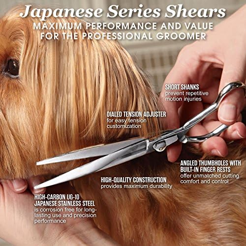 Master Tımar Araçları 5900 Serisi Japon Paslanmaz Çelik Makaslar-Yüksek Performanslı Tımar Köpekler için Makaslar-30-Diş İnceltme