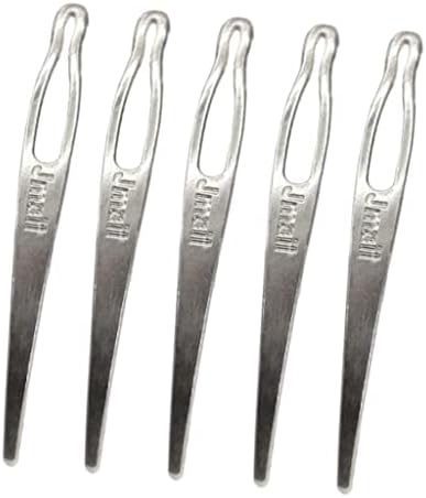 Bonarty Pürüzsüz Birbirine İğneler Dreads Hooks Bakımı Saç Araçları 5X-Gümüş, 6. 5x4. 2 cm
