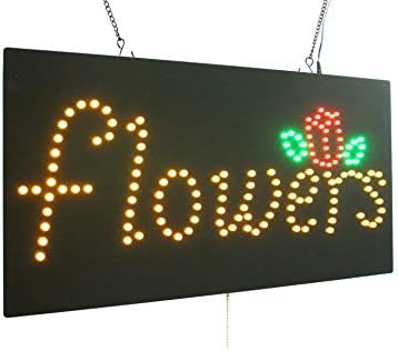 Çiçek Tabela, TOPKİNG Tabela, LED Neon Açık, Mağaza, Pencere, Mağaza, İş, Ekran, Çiçekçi, Büyük Açılış Hediyesi