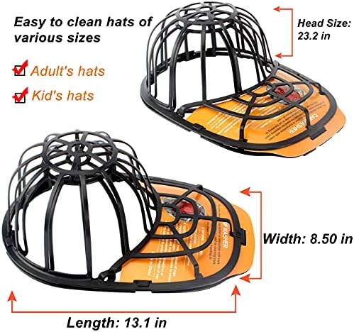 Çamaşır Makinesi için Mükemmel Beyzbol Şapkası Yıkayıcı, Bulaşık Makinesi için Top Kapakları Yıkama Kafesi, Beyzbol Şapkası