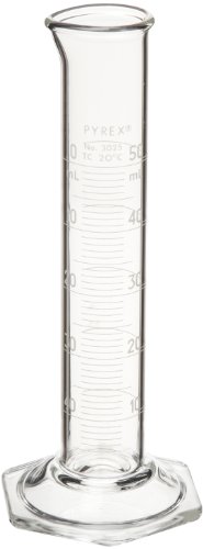 Corning Pyrex Çift Metrik Ölçekli Ekonomi Mezun TC Silindir, 25 ml Kapasiteli, 20 mm OD x 144 mm Yükseklik (Vaka 18)