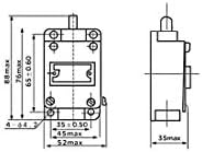KFıdFran LX19-001 Piston Anlık Limit Anahtarı 1NC+1NO CNC Değirmen 3D Yazıcı için Kapı Anahtarı(LX19-001 Piston Anlık Endschalter