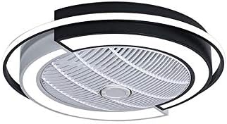 HSCW fan ışık ayarlanabilir Modern LED tavan vantilatörü aydınlatma ile yatak odası fanı tavan ışıkları Kısılabilir Basit oturma