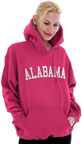 Alabama Basit Geleneksel Klasik Hoodie Sweatshirt Kadın Erkek