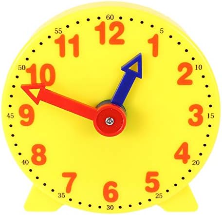 Monland 4 İnç Öğrenci Öğrenme Saat Zaman Modeli Öğretmen Dişli Saat 12/24 Saat Okul Öğrenme Araçları