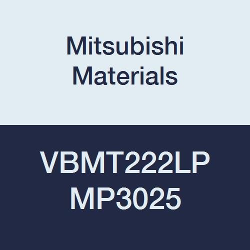 Mitsubishi Materials VBMT222LP MP3025 Sermet VB Tipi Delikli Pozitif Tornalama Ucu, Genel Kesim, Kaplamalı, Eşkenar Dörtgen
